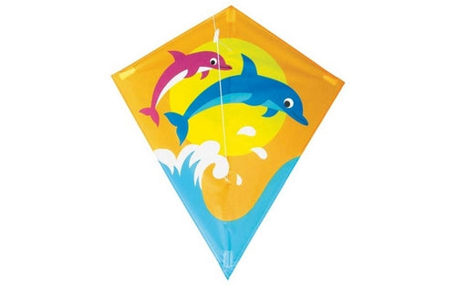 Allwin Kite Diamond Kite Single Line (Dolphin) 60x70cm<br>(Shipped in 10-14 days)