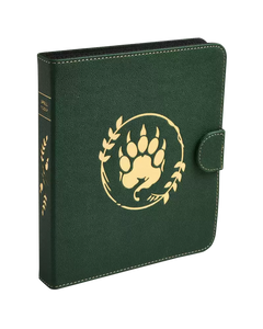 DND Roleplaying 160 Spell Card Portfolio - Forest Green