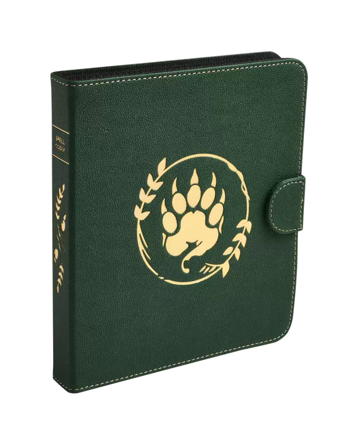 DND Roleplaying 160 Spell Card Portfolio - Forest Green