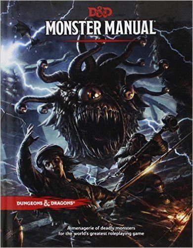 Monster Manual 5e Reference Book D&D
