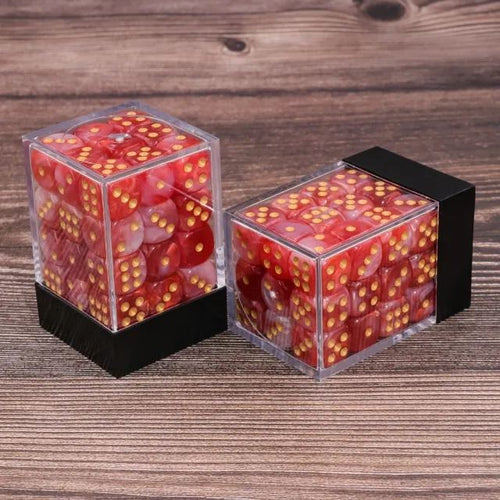12mm D6 Red+White pips dice