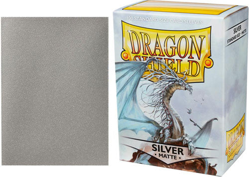 Silver Matte Sleeves Dragon Shield