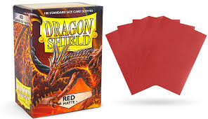 Red Matte Sleeves Dragon Shield