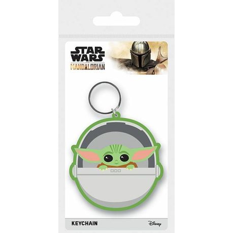 Baby Yoda Mandalorian rubber keychain