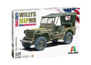 Italeri 1/24 Willys Jeep MB "80th Year Anniversary"<br>(Shipped in 10-14 days)
