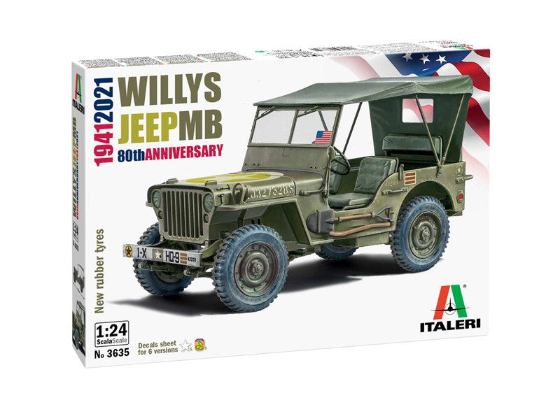 Italeri 1/24 Willys Jeep MB 