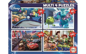 Educa Multi 4 Puzzles - Pixar (50,80,100,150pc)<br>(Shipped in 10-14 days)