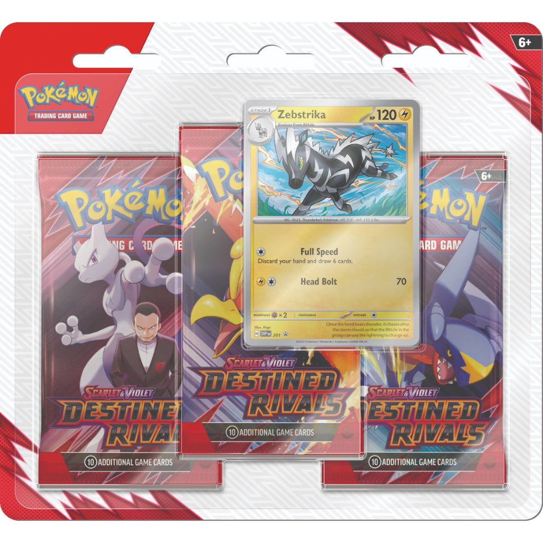 Pokémon: Scarlet & Violet 10: Destined Rivals 3-Pack Blister
