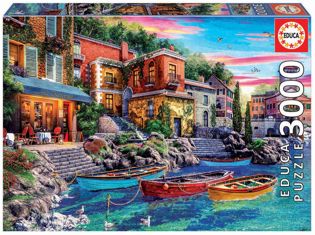 Educa Sunset In Como (1x3000pc)<br>(Shipped in 10-14 days)