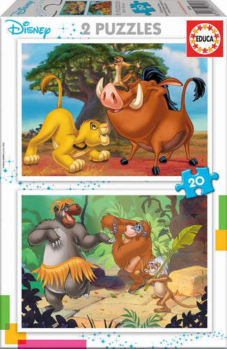 Educa Disney Animals (2x20pc)<br>(Shipped in 10-14 days)