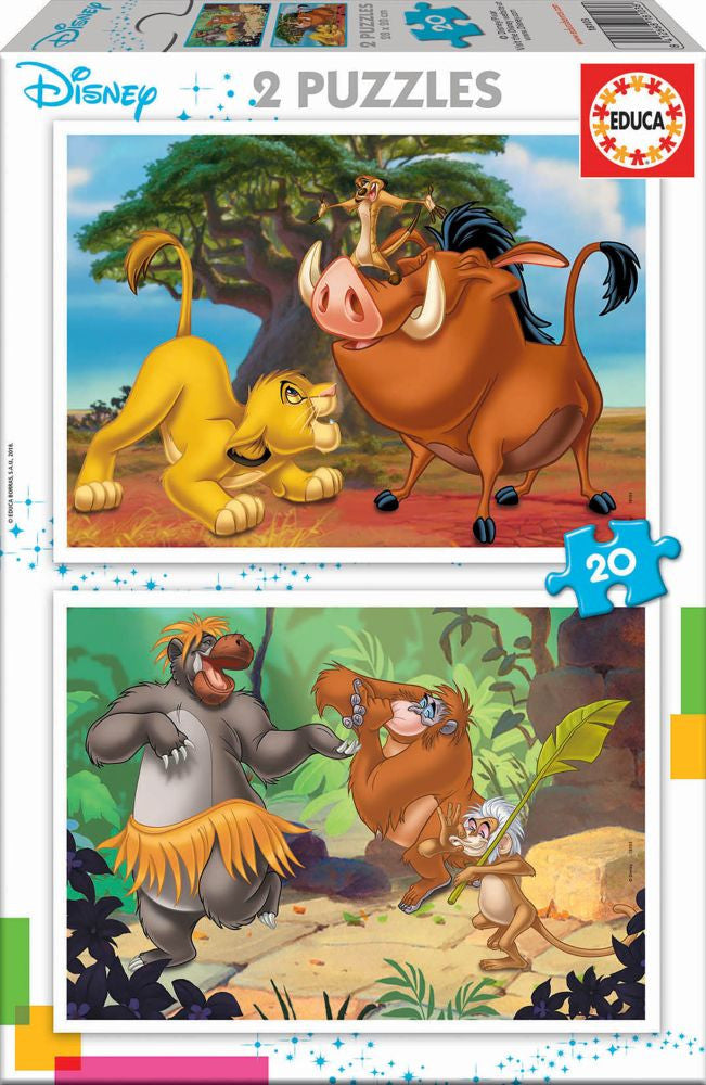 Educa Disney Animals (2x20pc)<br>(Shipped in 10-14 days)