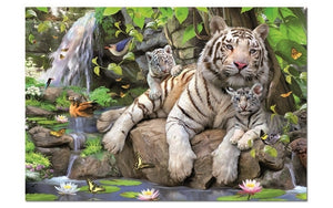 Educa White Tigers of Bengal (1x1000pc)<br>(Shipped in 10-14 days)