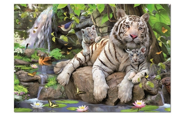 Educa White Tigers of Bengal (1x1000pc)<br>(Shipped in 10-14 days)