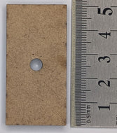 MDF Base - Rectangle 25x50mm