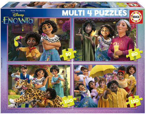 Educa Multi 4 Puzzles - Encanto (50, 80, 100 & 150Pc)<br>(Shipped in 10-14 days)
