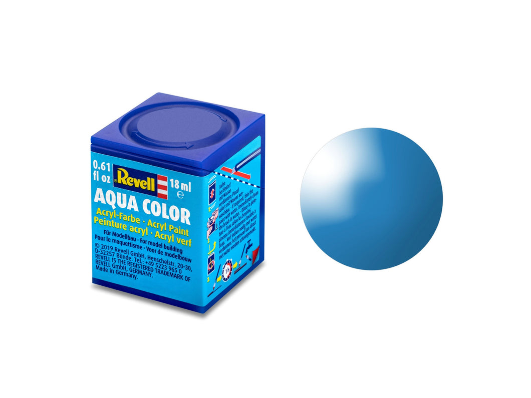 Revell Gloss Light Blue (RAL 5012) Acrylic (18ml)<br>(Shipped in 10-14 days)