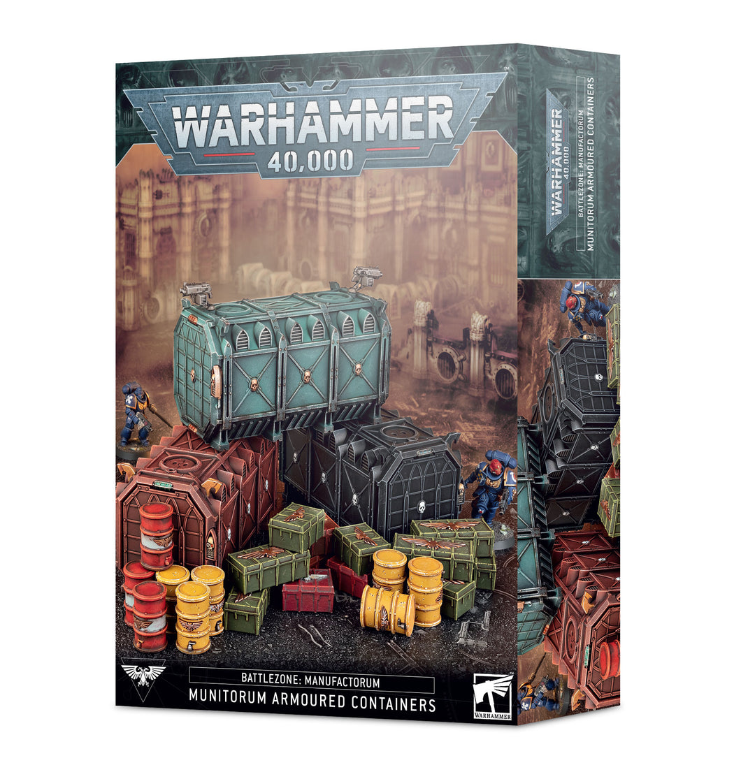 B/Z MANUF.:MUNITORUM ARMOURED CONTAINERS<br>(Shipped in 14-28 days)