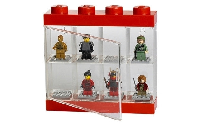 LEGO Room LEGO Minifig. Display Case 8 - Red<br>(Shipped in 10-14 days)