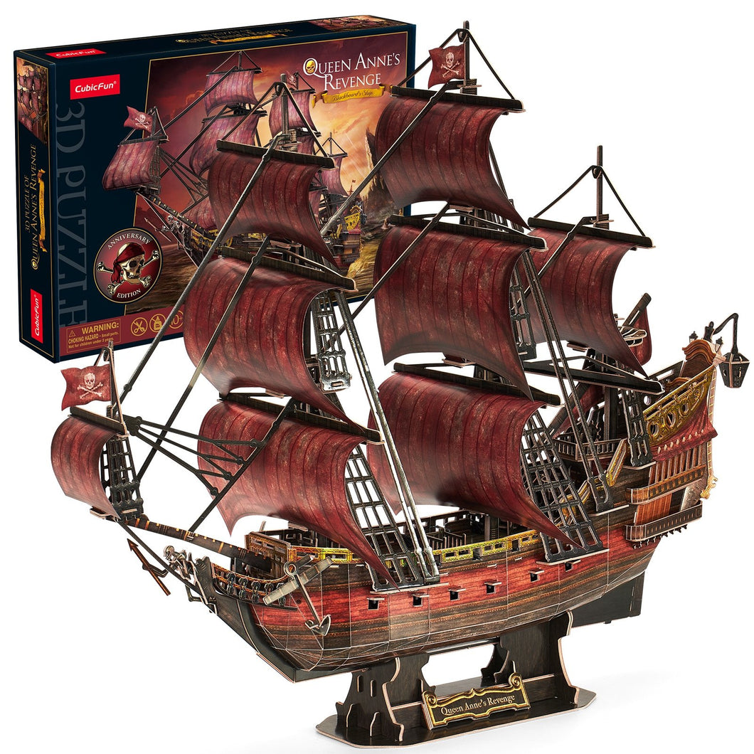 CubicFun Queen Anne's Revenge 391pcs (Anniversary Red Ed.)<br>(Shipped in 10-14 days)