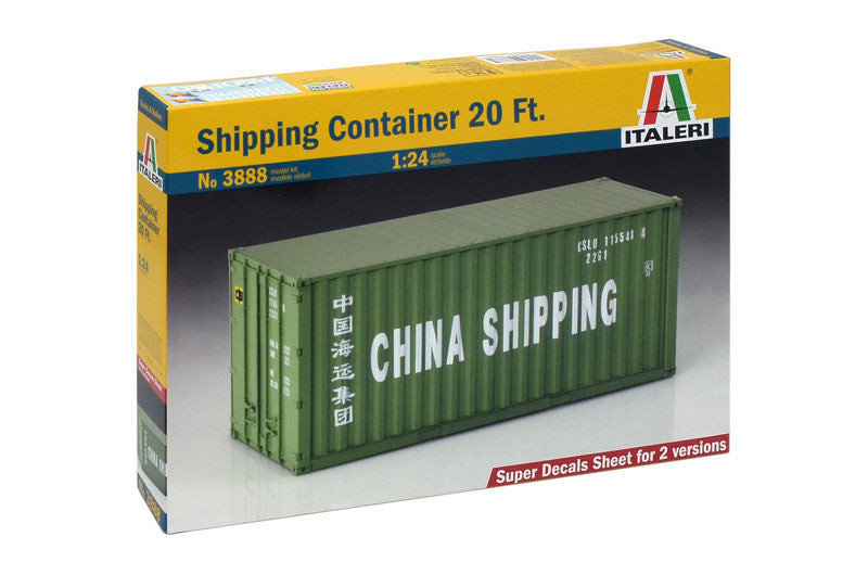 Italeri 1/24 20ft Shipping Container<br>(Shipped in 10-14 days)