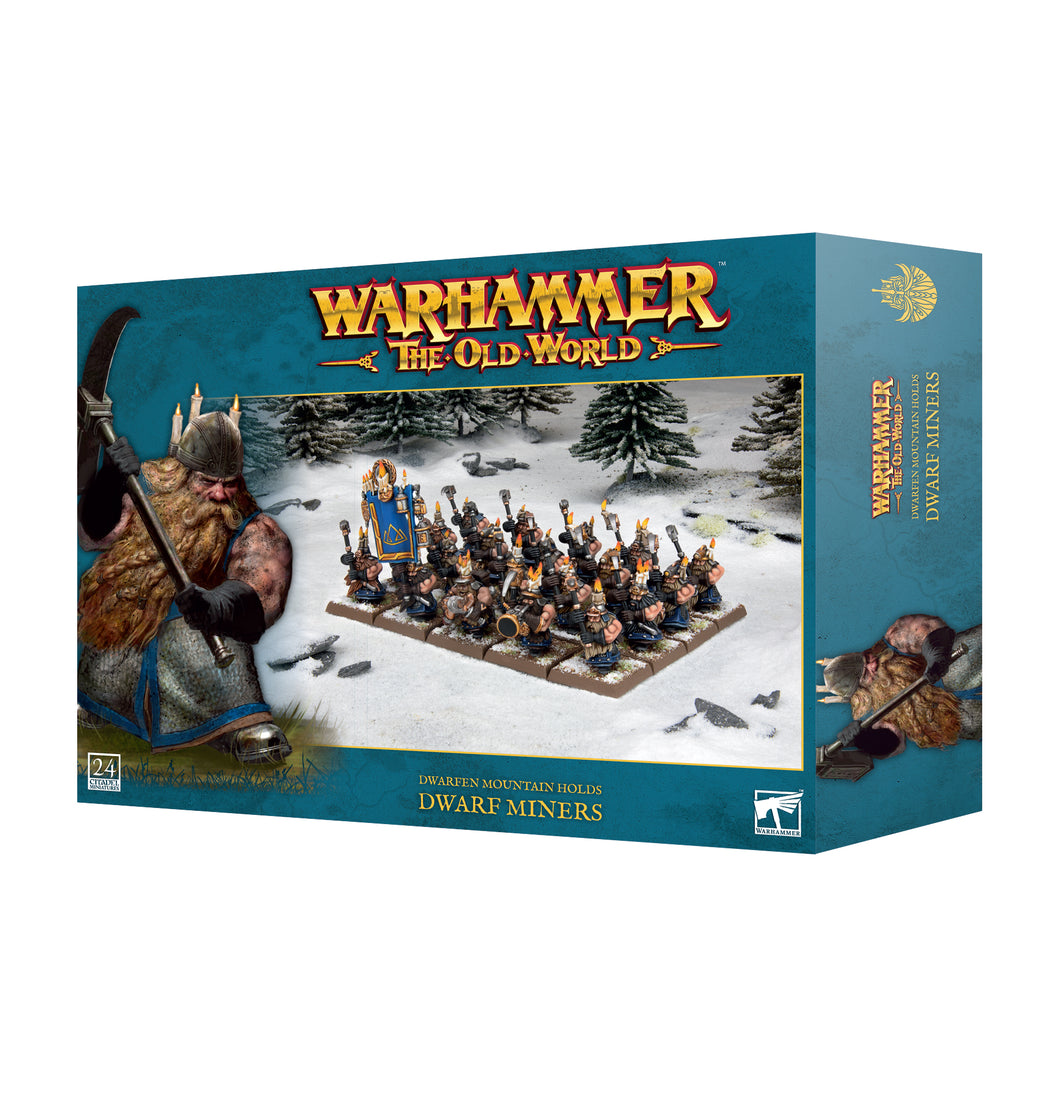 DWARFEN MOUNTAIN HOLDS: DWARF MINERS<br>(Shipped in 14-28 days)