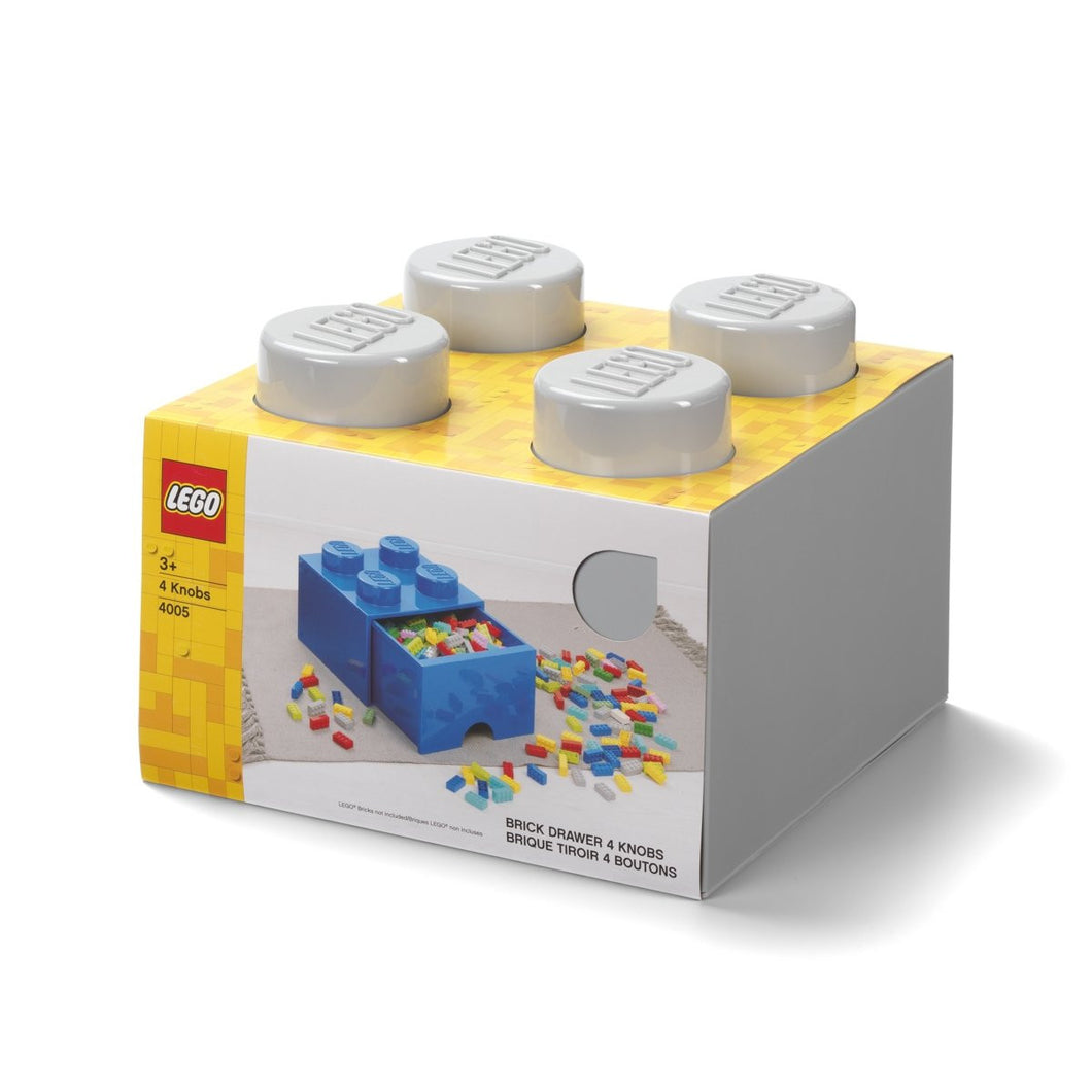LEGO Room LEGO Brick Drawer 4 - M. Stone Grey<br>(Shipped in 10-14 days)