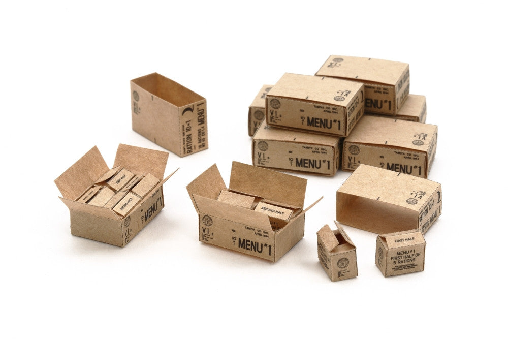 Tamiya 1/35 US 10-in-1 Ration Cartons (WWII)<br>(Shipped in 10-14 days)