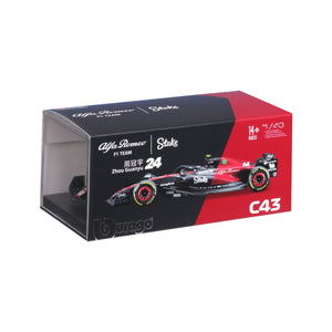 bb Junior 1/43 Alfa Romeo F1 C43 w/helmet/Case - #24<br>(Shipped in 10-14 days)