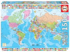 Educa Political Worldmap (1x1500pc)<br>(Shipped in 10-14 days)
