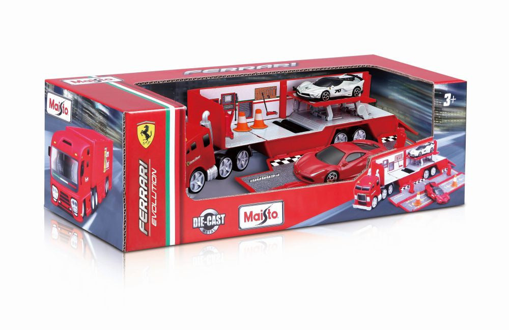 Maisto FM Ferrari Evolution Hauler with 2x 3