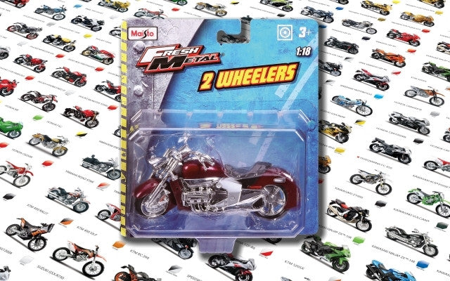 Maisto 1/18 Motorcycles (12 Asst)<br>(Shipped in 10-14 days)
