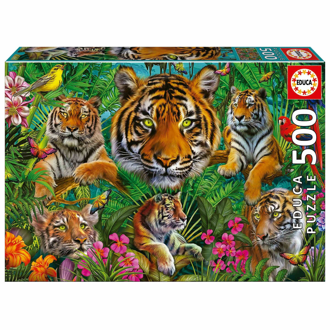 Educa Tiger Jungle (1x500pc)<br>(Shipped in 10-14 days)