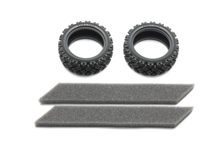 Tamiya Soft Rally Block Tyres (2)<br>(Shipped in 10-14 days)
