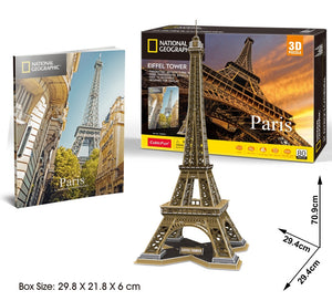 CubicFun Nat Geo - Eiffel Tower 80pcs DISC<br>(Shipped in 10-14 days)