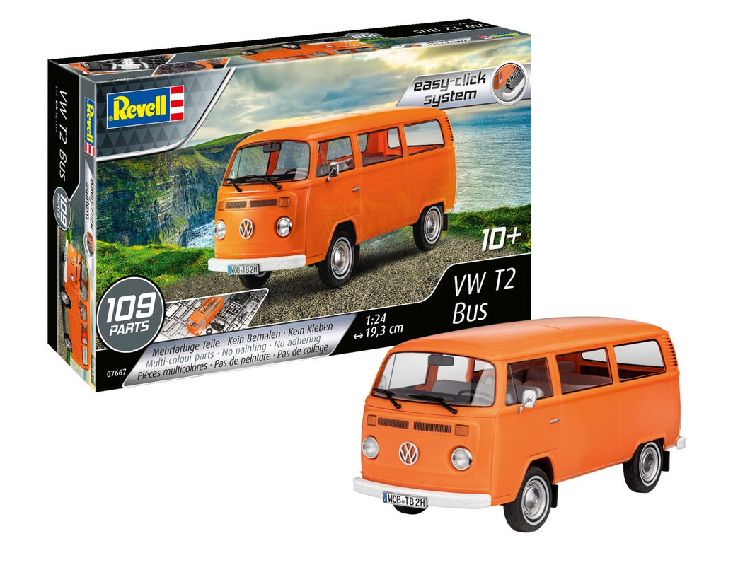 Revell 1/24 VW T2 Bus (easy-click-system)<br>(Shipped in 10-14 days)