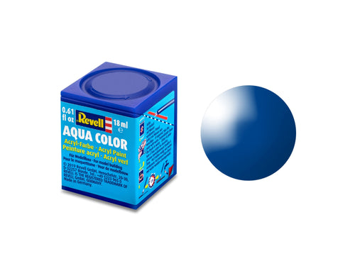 Revell Gloss Blue (RAL 5005) Acrylic (18ml)<br>(Shipped in 10-14 days)
