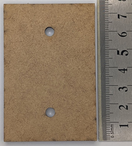 MDF Base - Rectangle 75x50mm
