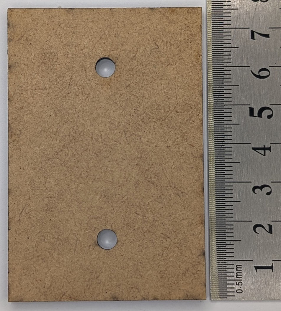 MDF Base - Rectangle 75x50mm