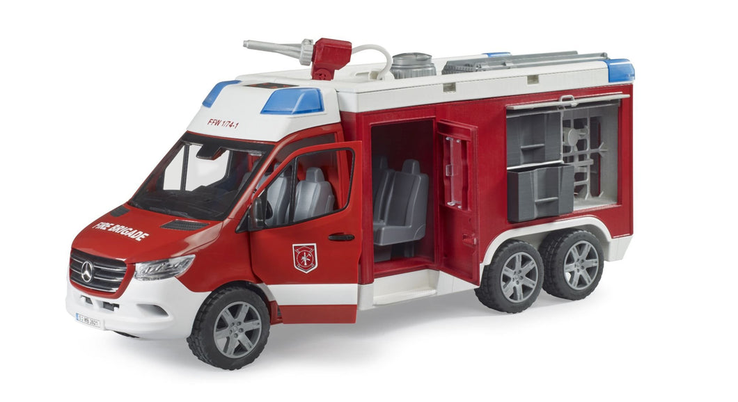 Bruder Toys MB Sprinter Fire engine with Light + Sound Module<br>(Shipped in 10-14 days)