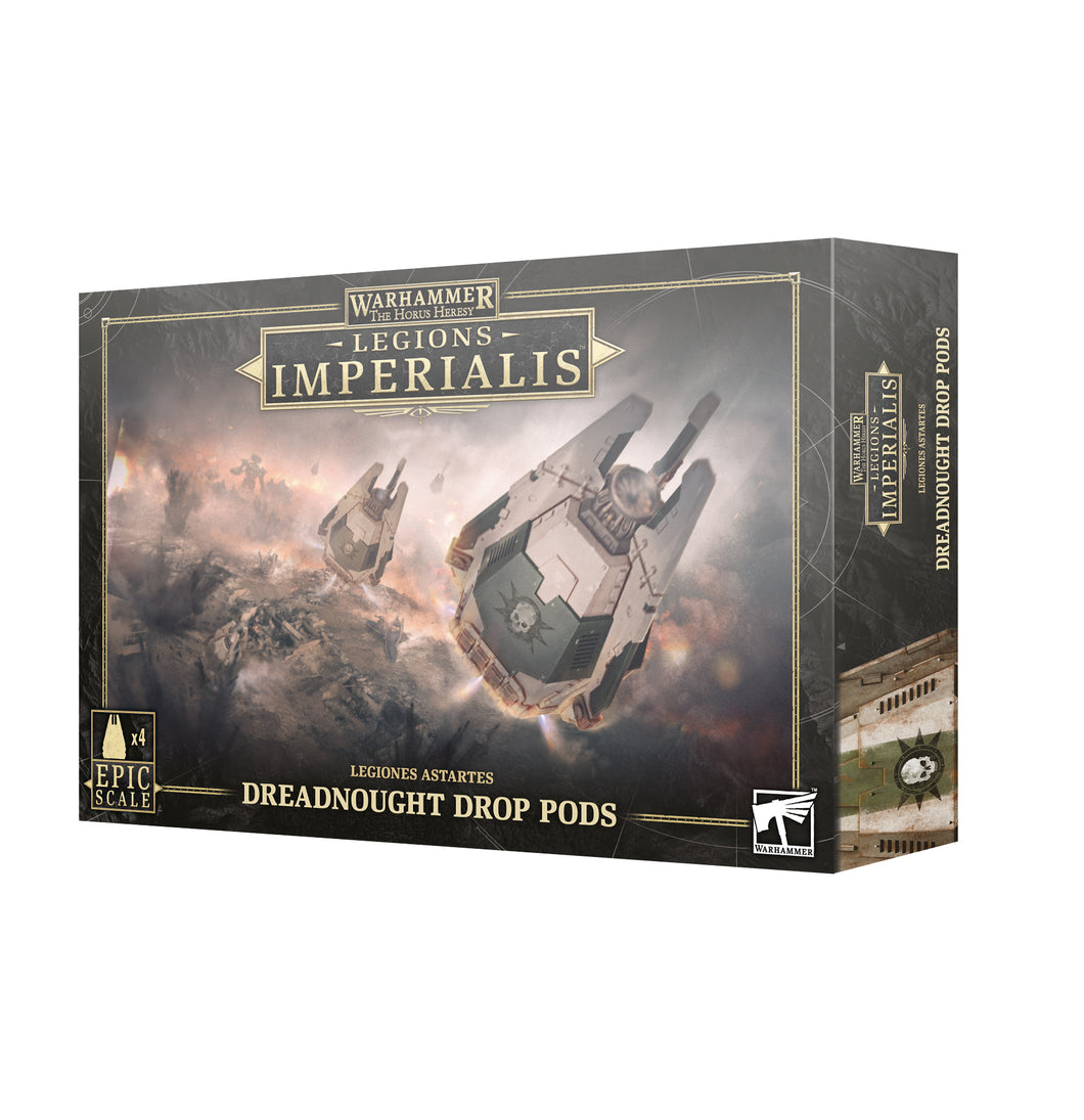 LEGIONS IMPERIALIS:DREADNOUGHT DROP PODS<br>(Shipped in 14-28 days)
