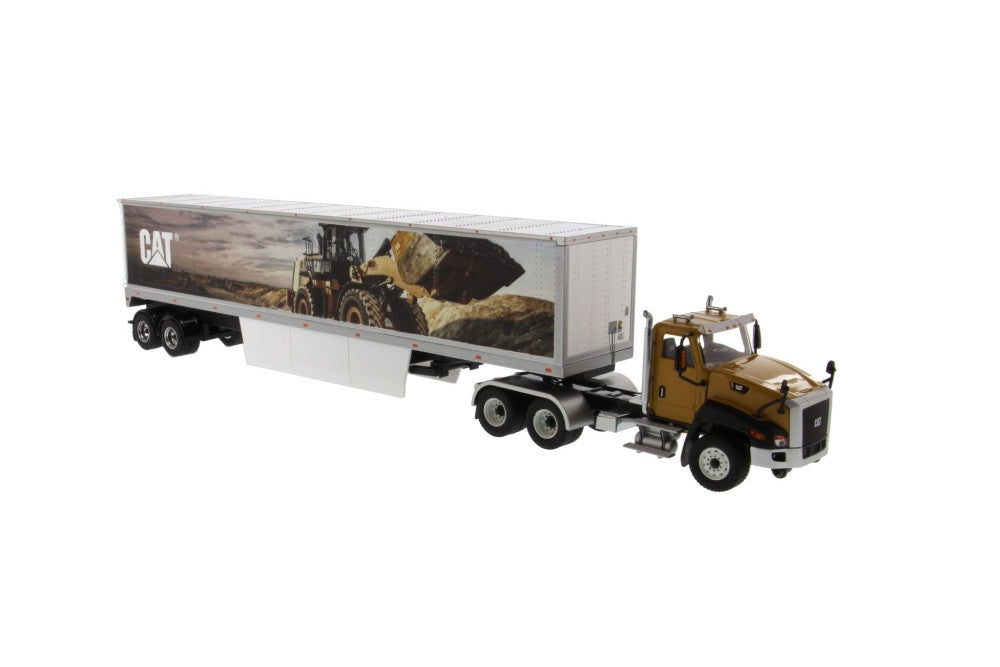 CAT Diecast Masters 1/50 CAT CT660 w/CAT Mural Trailer<br>(Shipped in 10-14 days)