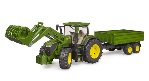 Bruder Toys John Deere 7R 350 w/frontloader & tipping trailer<br>(Shipped in 10-14 days)