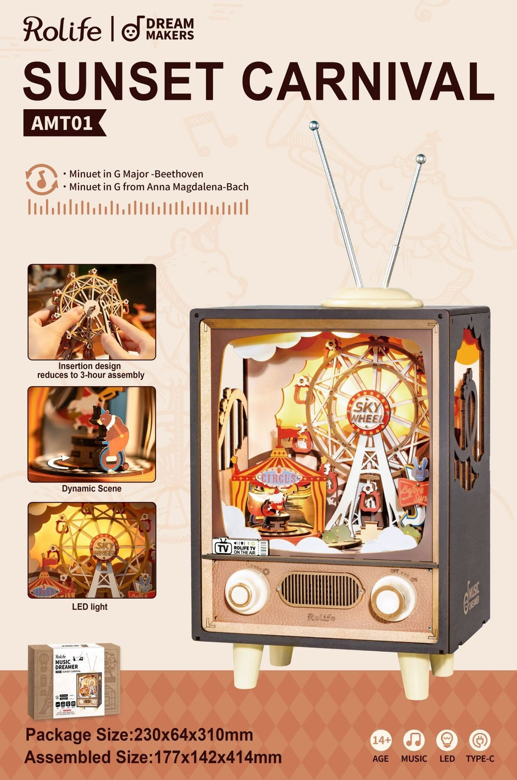 Robotime Sunset Carnival<br>(Shipped in 10-14 days)