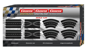 Carrera Ext set (2 str., 2 lane change, 4 curve 1/60°)<br>(Shipped in 10-14 days)