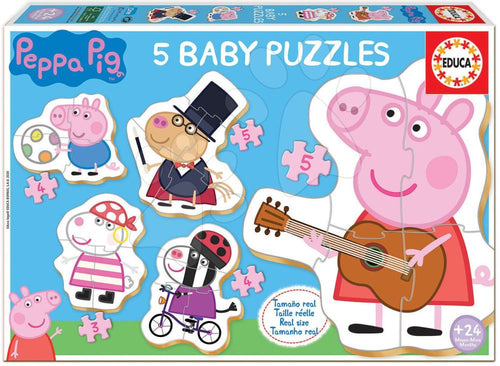 Educa Baby Puzzle Peppa Pig 2 (5 Asst)<br>(Shipped in 10-14 days)