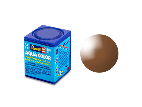 Revell Gloss Mud Brown(RAL 8003) Acrylic (18ml)<br>(Shipped in 10-14 days)