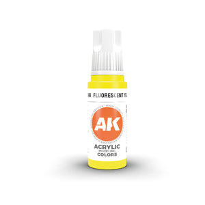 AK 3GEN Acrylics - Fluorescent Yellow 17ml