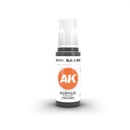 AK 3GEN Acrylics - Black Green 17ml