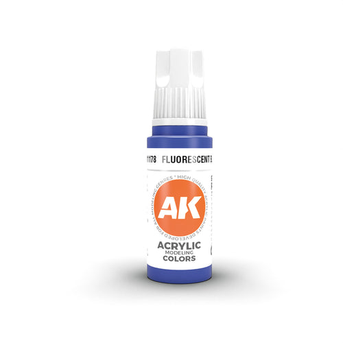 AK 3GEN Acrylics - Fluorescent Blue 17ml