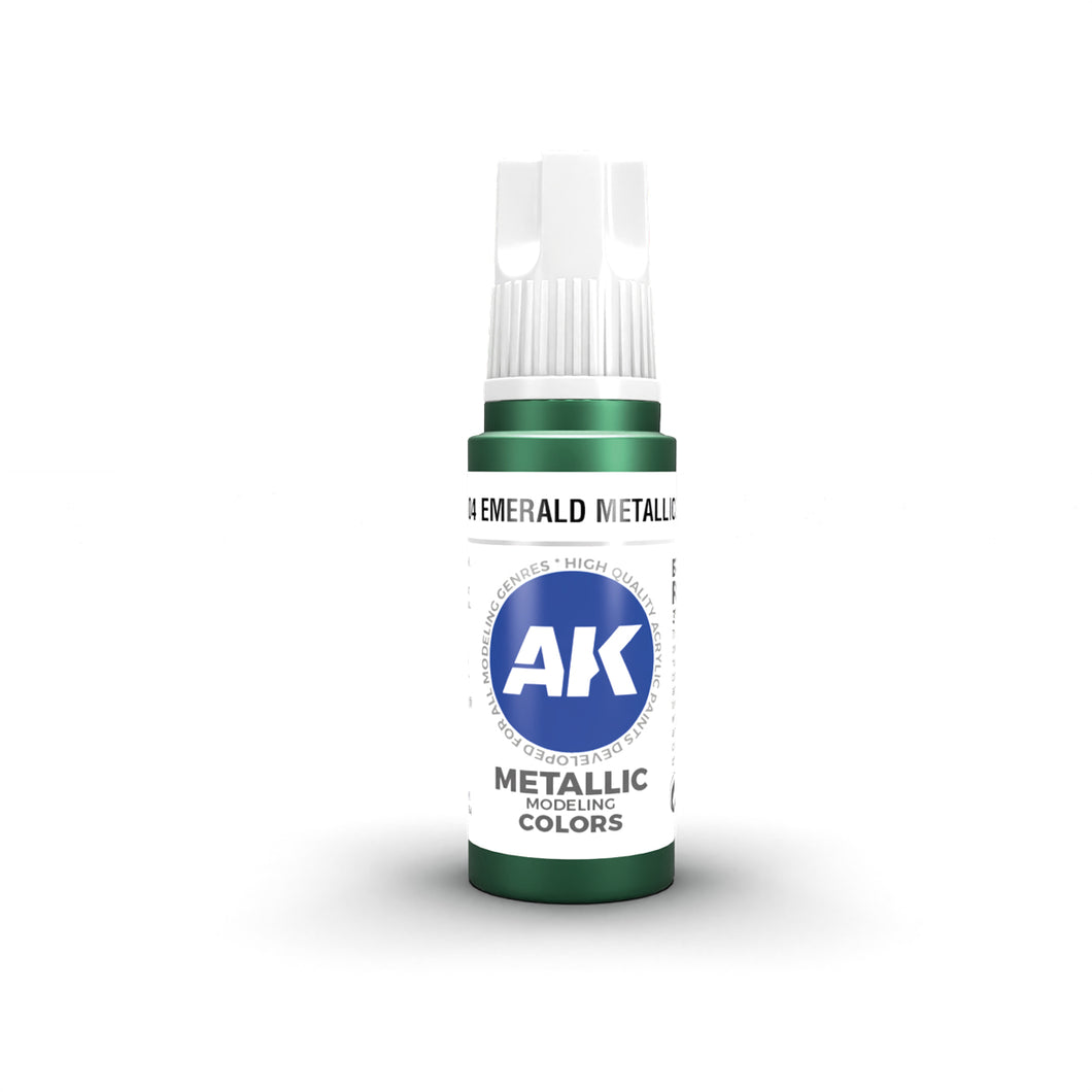 AK 3GEN Acrylics - Emerald Metallic Green 17ml